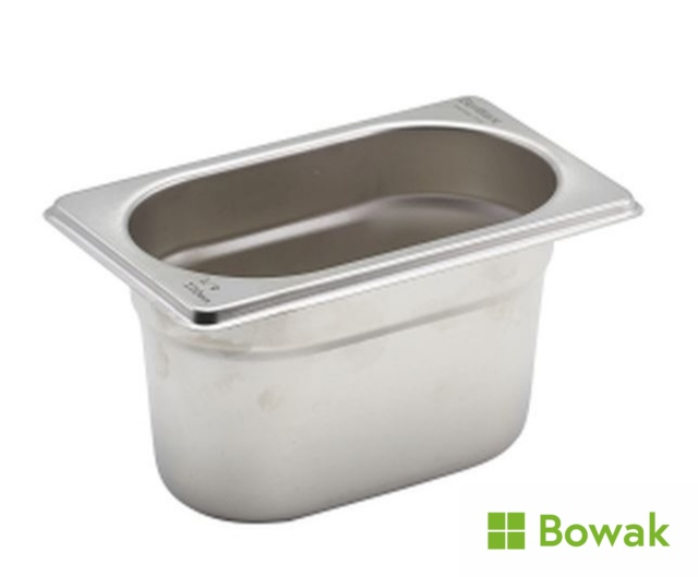 Gastronorm SS Pan 1/9 100mm 1.0L Gastronorm SS Pan 1/9 100mm 1.0L