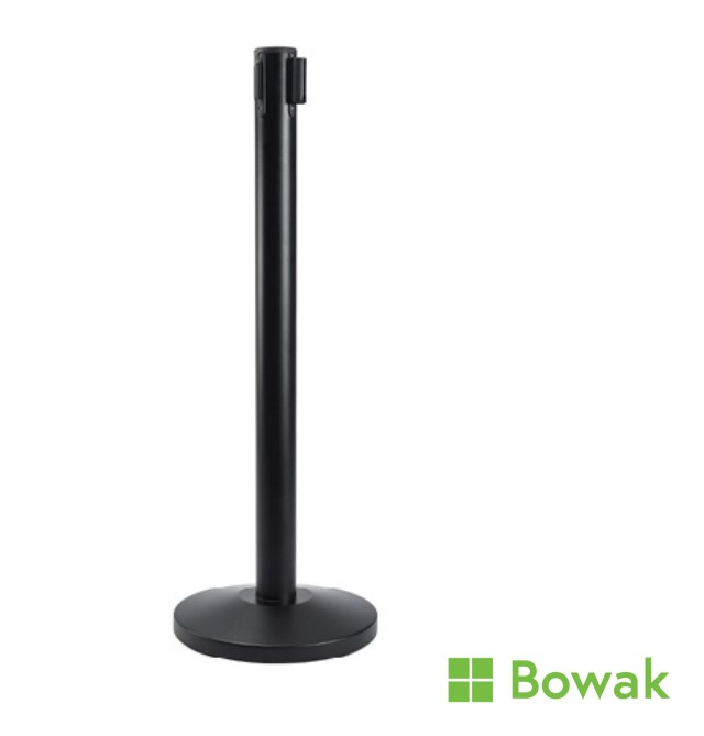 Barrier Post Black with Black Belt Barrier Post Black with Black Belt
