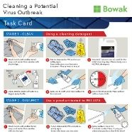 Outbreak cleaning task card