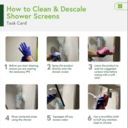 How to clean & descale shower screens