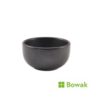 Terra Porcelain Cinder Black Round Bowl