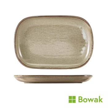 Terra Porcelain Smoke Grey Rectangular Plate Terra Porcelain Smoke Grey Rectangular Plate
