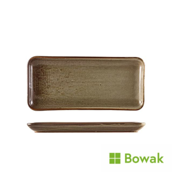 Terra Porcelain Smoke Grey Narrow Rectangular Platter Terra Porcelain Smoke Grey Narrow Rectangular Platter