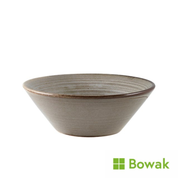 Terra Porcelain Smoke Grey Conical Bowl Terra Porcelain Smoke Grey Conical Bowl
