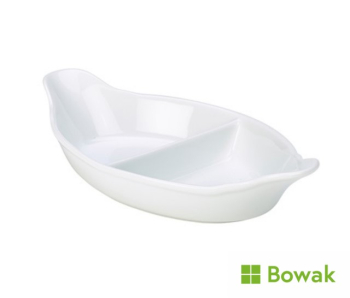 Porcelain Divided Vegetable Dish Porcelain Divided Vegetable Dish