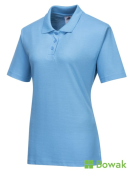 Ladies Polo Shirts Sky Blue