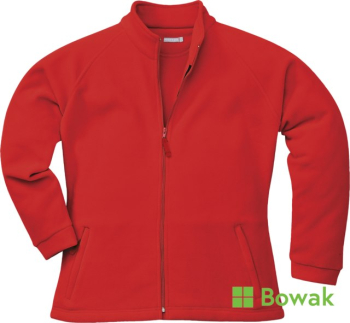 Ladies Fleece Jacket Red