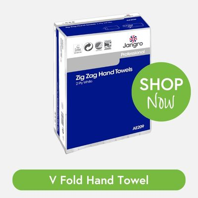 Jangro Zig Zag Hand Towels White
