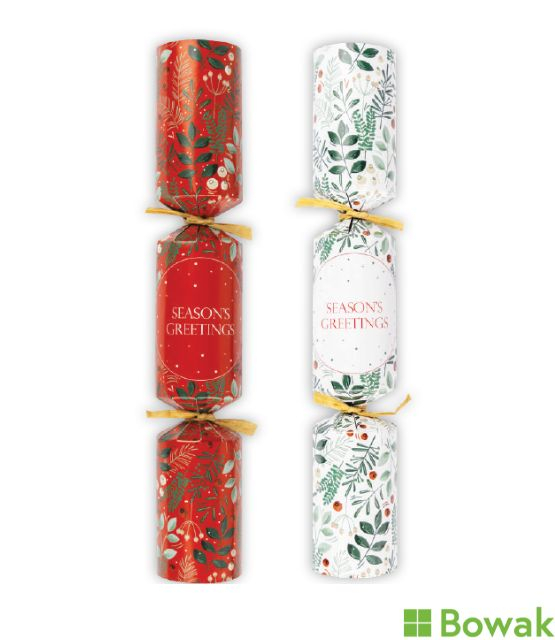 Red & Gold Traditional Holly Crackers 10Inch Red & Gold Traditional Holly Crackers 10Inch