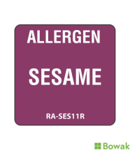 Allergen Alert Labels Sesame