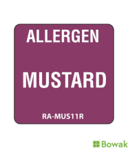 Allergen Alert Labels Mustard