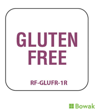 Allergen Label Gluten Free
