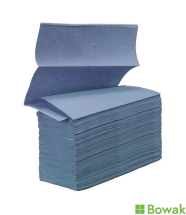 Jangro Z Fold Hand Towel Blue Flushable