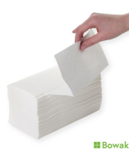 Jangro Hand Towel V-Fold 2ply White - Contract