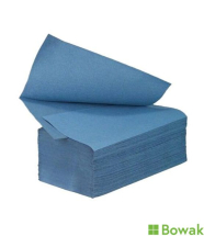 Jangro Hand Towel V-Fold 1ply Blue