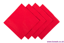 Cocktail Napkins 2ply Red 24cm