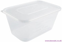 Microwavable Food Containers & Lids 1000cc