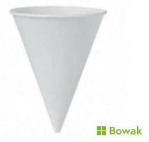 Cone Water Cups 10cl 4oz Compostable