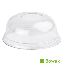 DOME PET LID WITH HOLE for 20oz cups