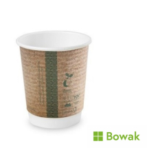 Brown Kraft Double Wall Hot Cups 8oz