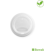 Lids for 8oz Cups White - Compostable