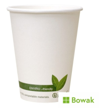 ingeo Compostable Single Wall White Hot Cup 4oz