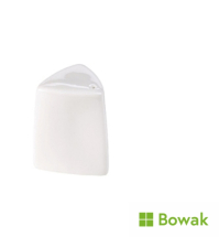 Genware Porcelain Triangular Salt Shaker 6cm/2.5inch White