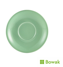 Genware Porcelain Green Saucer 12cm