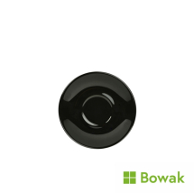 Genware Porcelain Black Saucer 13.5cm