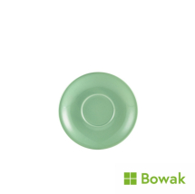 Genware Porcelain Green Saucer 13.5cm
