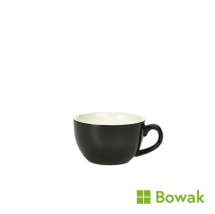 Genware Porcelain Bowl Shaped Cup 17.5cl/6oz Black
