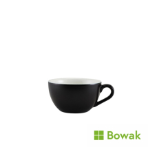 Genware Matt Black Porcelain Bowl Shaped Cup 17.5cl/6oz