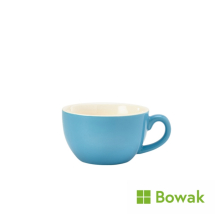 Genware Porcelain Bowl Shaped Cup 25cl/8.75oz Blue