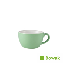 Genware Porcelain Bowl Shaped Cup 25cl/8.75oz Green