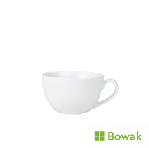 Genware Porcelain Bowl Shaped Cup 25cl/8.75oz White