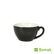 Genware Porcelain Bowl Shaped Cup 34cl/12oz Black
