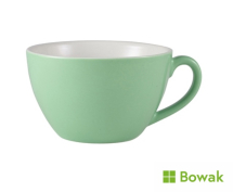 Genware Porcelain Bowl Shaped Cup 34cl/12oz Green