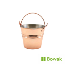 Copper Plated Serving Bucket 10cm Diameter