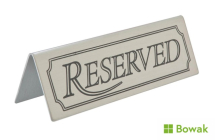 Reserved Table Sign - Tent