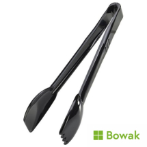 Salad Tongs 9inch Black Polycarbonate