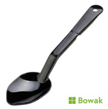 Solid Spoon 11inch Black Polycarbonate