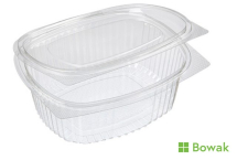 Oval Salad Container Clear 1000ml