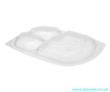 Microwavable Container Lid 3 Compartment