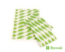 BURGER WRAP GREEN 33x46cm for food use, large