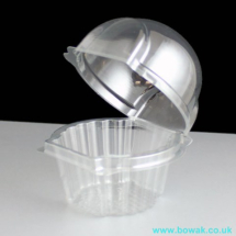 Muffin Clam Single Hinged Plastic