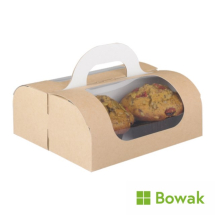 =Colpac Kraft Carry Cake Box Windowed