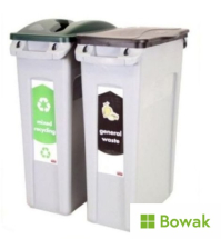 Slim Jim Two-Stream Recycling Waste Bins
