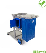Jolly Trolley Cleaners Cart With Waste Bag