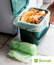 Compostable Bin/Caddy Liner Food Waste Sack Green 40L