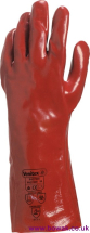 PVC Gloves 14inch Gauntlet Red